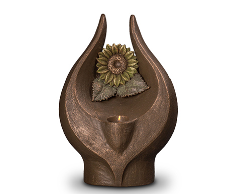 Art urns and sculpture urns for keeping ashes at home