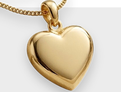Yellow and white gold ashes pendants