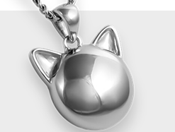 Silver animal-shaped ash jewellery