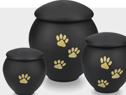 (Stainless) steel pet urns