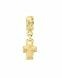 Ash charm 'Cross' (14 crt. yellow gold)