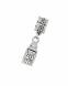 Silver ashes charm 'Guardian Angel' for Pandora bracelet