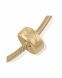 Gold memorial ashes charm/bead 'Knuckle bone'