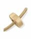 Gold memorial ashes charm/bead