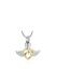 Stainless steel ashes pendant 'Angel wing'