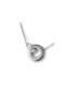 Cremation Pendant for Ashes 'Connected' with zirconia stones | 925 silver