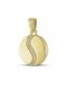 Golden Ashes pendant 'Yin Yang' (zirconia stones)