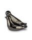 Ceramic keepsake urn “Birds of Love” - silver-coloured