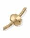 Gold memorial ashes charm/bead