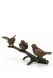 3 sparrows on a branch bronze memorial statue - limited availability