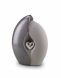 Ceramic funeral urn 'Silver heart'