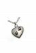 Stainless steel ashes pendant 'Angel wing'