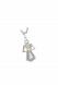 Stainless steel ashes pendant 'Angel wing'