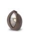 Ceramic keepsake urn ‘Forever Framed’ dark brown, customisable with image