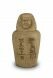 Egyptian Canopic jar urn for ashes 'Life ends Eternity begins'