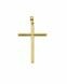 14 carat yellow gold memorial pendant 'Tube shaped cross'