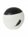 Fiberglass funeral urn 'Éole' black and white