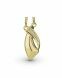Ash pendant 'Flame' gold
