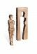 Grave Sculpture 'Cube, Female' – Grave Decoration – 3D, freestanding, dowel on the bottom
