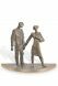Grave Sculpture 'Couple' – Grave Decoration – 3D, freestanding, dowel on the bottom