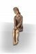 Grave Sculpture 'Sitting Girl' – Grave Decoration – 3D, freestanding, dowel on the bottom