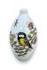 Hand painted keepsake urn 'Coal tit on Wild Honeysuckle'