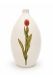 Hand-painted urn with tulip