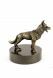 German Shepherd Dog funeral urn bronzed