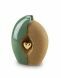 Ceramic cremation urn gold-coloured heart
