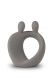Small art urn 'Family' grey from porcelain