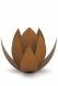 Corten steel adult cremation urn 'Lotus'