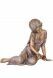 Memorial Statue of Mourner with Rose – 3D, freestanding, dowel on the bottom