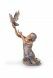 Grave Sculpture of Mourning Woman with Dove – Limited Edition, 3D, freestanding, dowel on the bottom