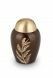 Brass keepsake funeral urn 'Leaf'