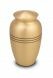 Brass funeral urn with stripes