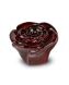 Ceramic keepsake urn ‘Everlasting Rose’ dark red