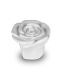 Ceramic keepsake urn ‘Everlasting Rose’ high-gloss white