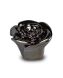 Ceramic keepsake urn ‘Everlasting Rose’ silver-coloured