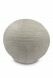 Small porcelain cremation urn for ashes 'Sfera' dark beige