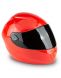 Motorcycle helmet urn for ashes red
