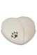 Pet urn 'Forever in our hearts' with silver-coloured paw print
