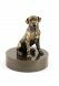 Rotweiler funeral urn bronzed