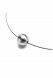 Memorial ashes pendant 'Ball' stainless steel