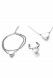 Cremation Jewellery Set with Heart - Bracelet, Ring & Necklace