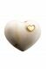 Mini urn for ashes 'Heart' natural pine