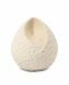 Handmade Ceramic Teardrop Keepsake Urn 'Ohm' – White