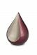 Cremation ashes keepsake urn 'Teardrop' burgundy red