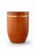 Alder wood cremation urn with brushed gold stripe mango