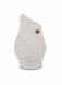 Leaf shaped cremation ashes urn with golden heart