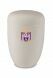Steel Football Urn with Personal Club Logo – White